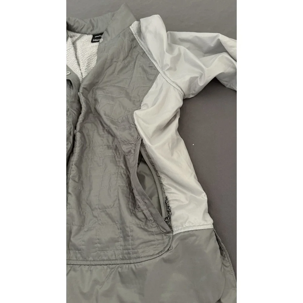 Marmot Macchia‎ Jacket Womens Size Large Gray Polartec Strom Thermal Insulated